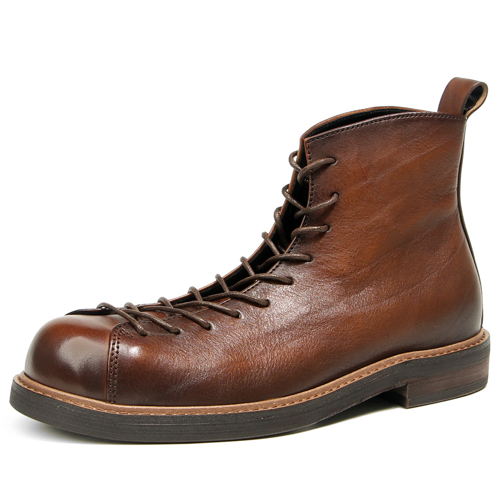 Men'S Shoes Dress Casual - أحذية كاجوال من الجلد الطبيعي بمقدمة