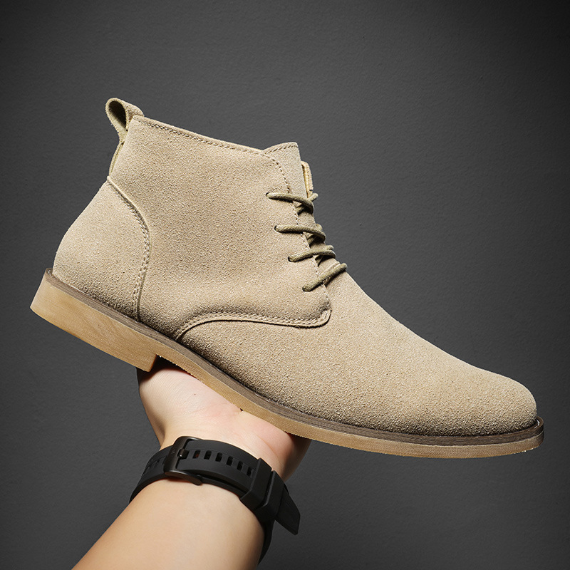 Men Shoes Formal - أحذية تشيلسي بنية اللون على الطراز