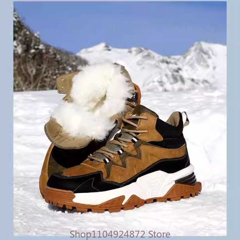 Men'S Shoes Dress Casual - الشتاء الدافئة الصوف أحذية قطنية الرجال