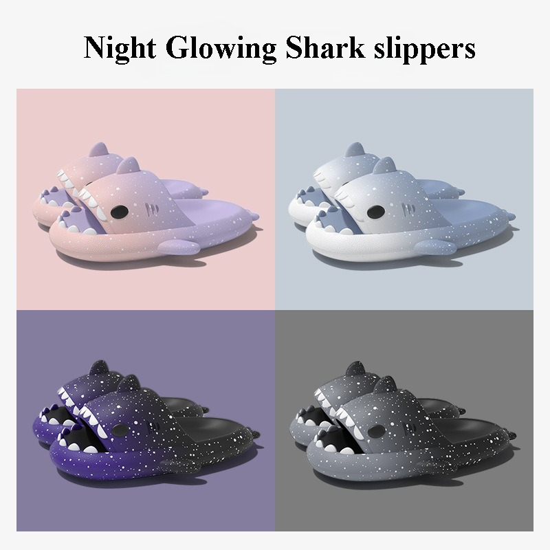Men Shoes Size - لطيف الكرتون القرش النعال للنساء الرجال