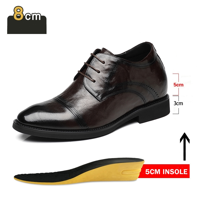 Oxford Brogue Leather - أحذية عمل من الجلد للرجال ،