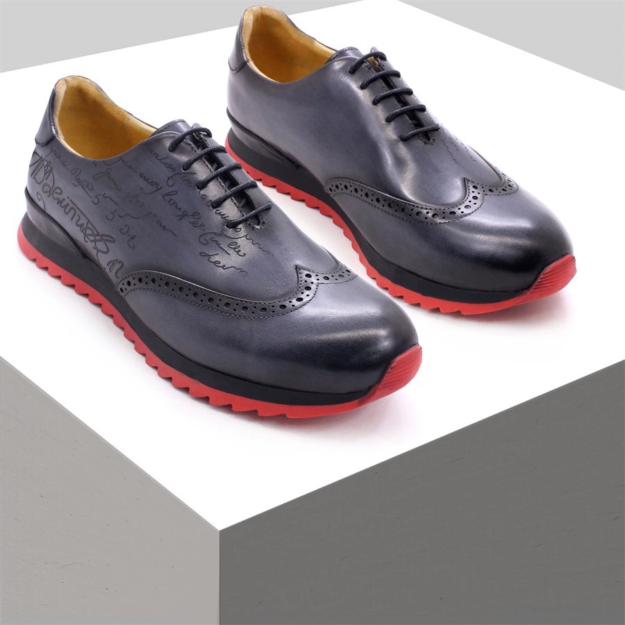 Oxford Brogue Leather - أحذية أكسفورد الرجالية الفاخرة المصممة من