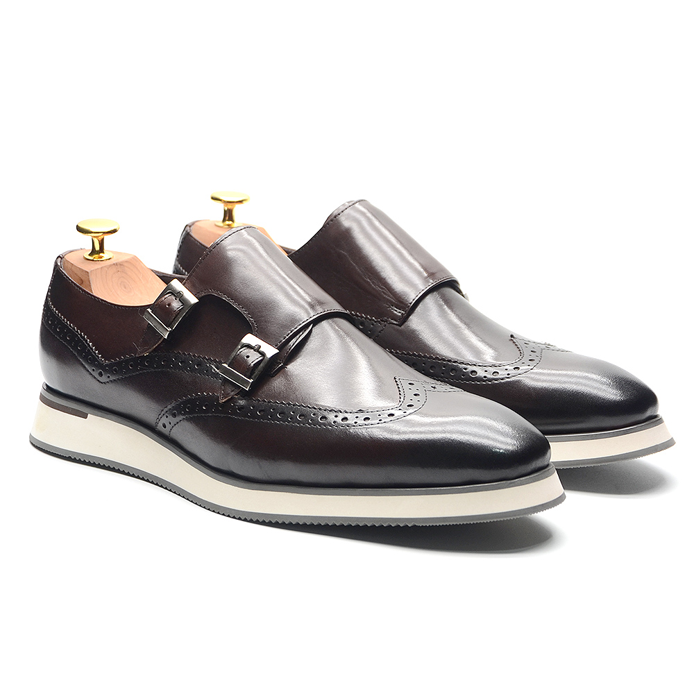Oxford Brogue Leather - أحذية رجالية فاخرة أوروبية من الجلد