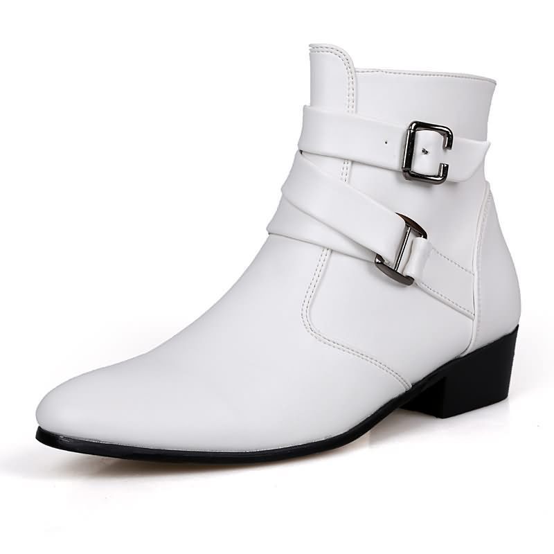 Men Shoes Formal - الفاخرة الرجال الأحذية الجلدية تشيلسي الأحذية