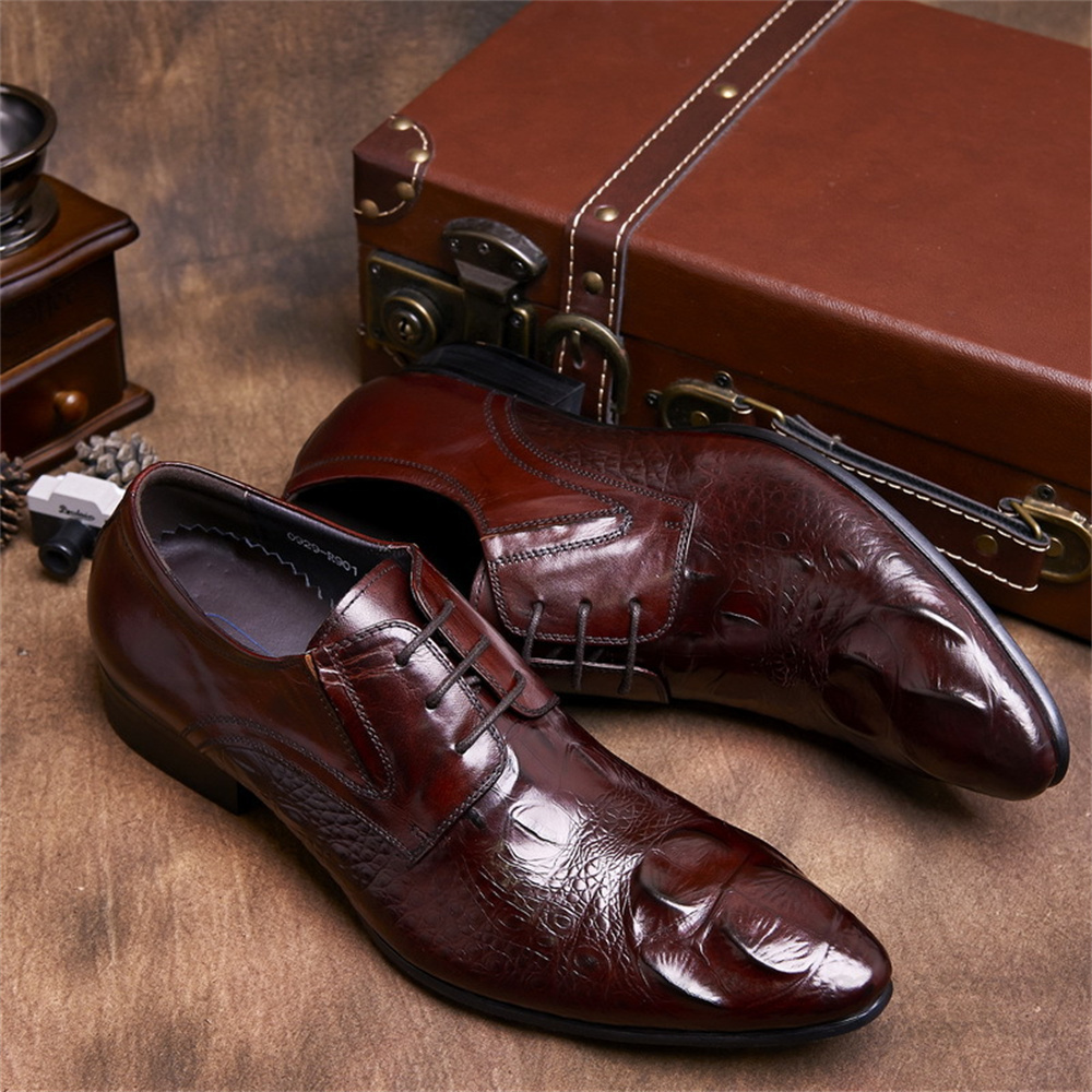 Men Shoes Formal - جلد البقر تنقش نمط التمساح النمط