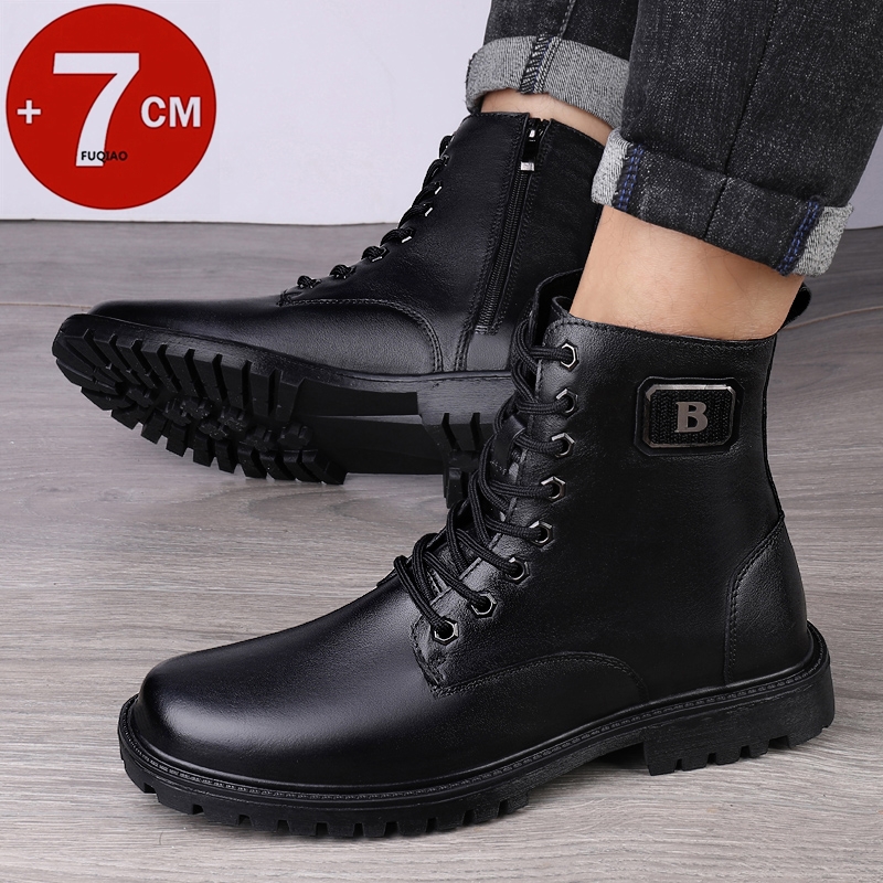الرجال جلد طبيعي مصعد الأحذية  - مراجعة Men Shoes Formal وسعره