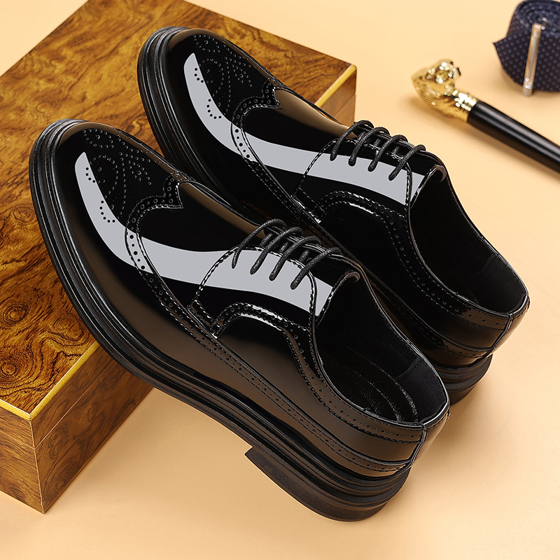 أحذية رجالية رسمية من الجلد ال - مراجعة Oxford Brogue Leather وسعره
