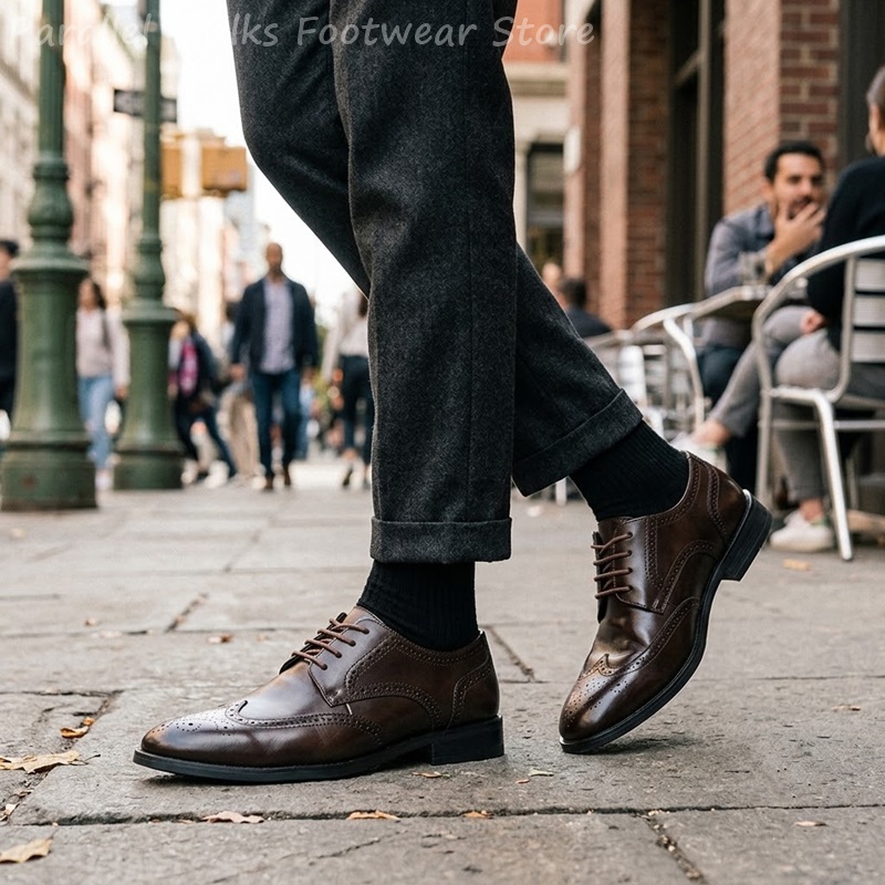 أحذية رجالية رسمية من نوع بروغ - مراجعة Men Shoes Formal وسعره