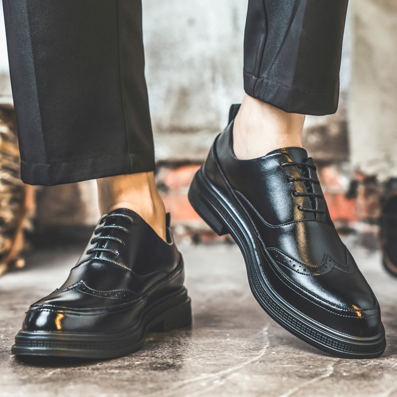 أحذية رجالية جلدية لزيادة الطو - مراجعة Men Shoes Formal وسعره
