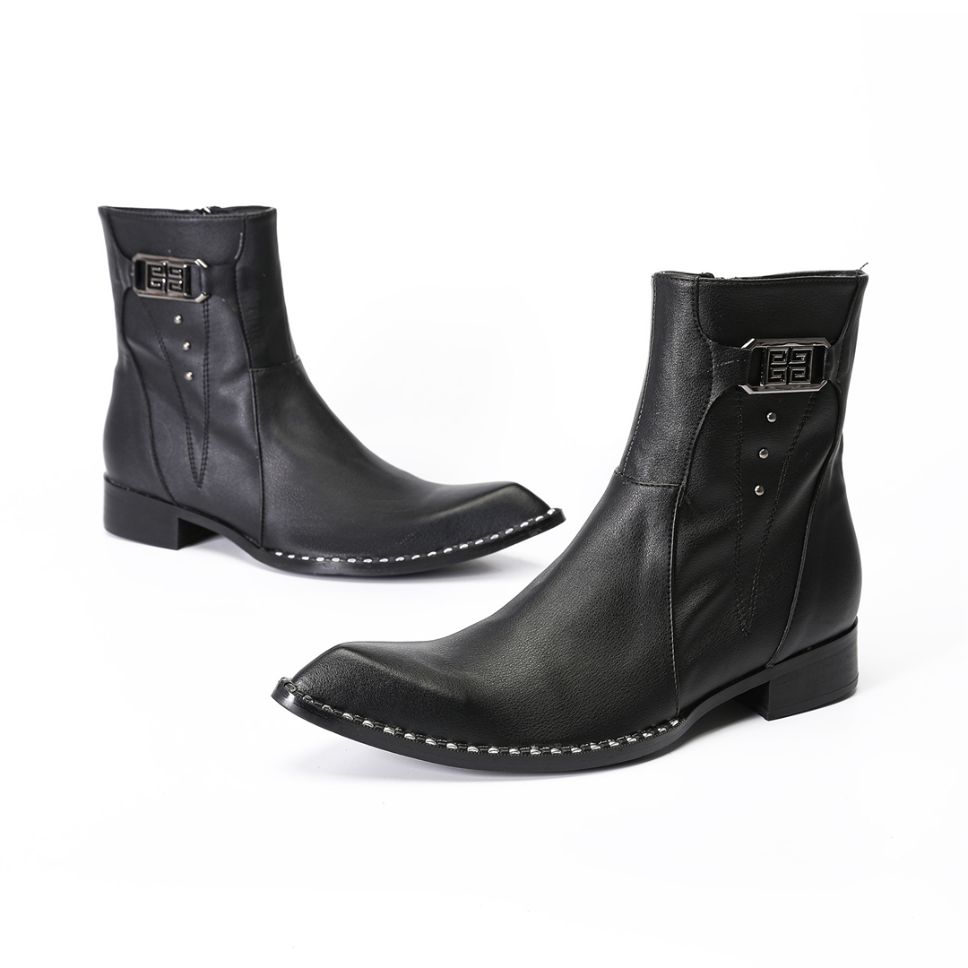 أحذية رجالية أنيقة سوداء ذات م - مراجعة Men Shoes Formal وسعره