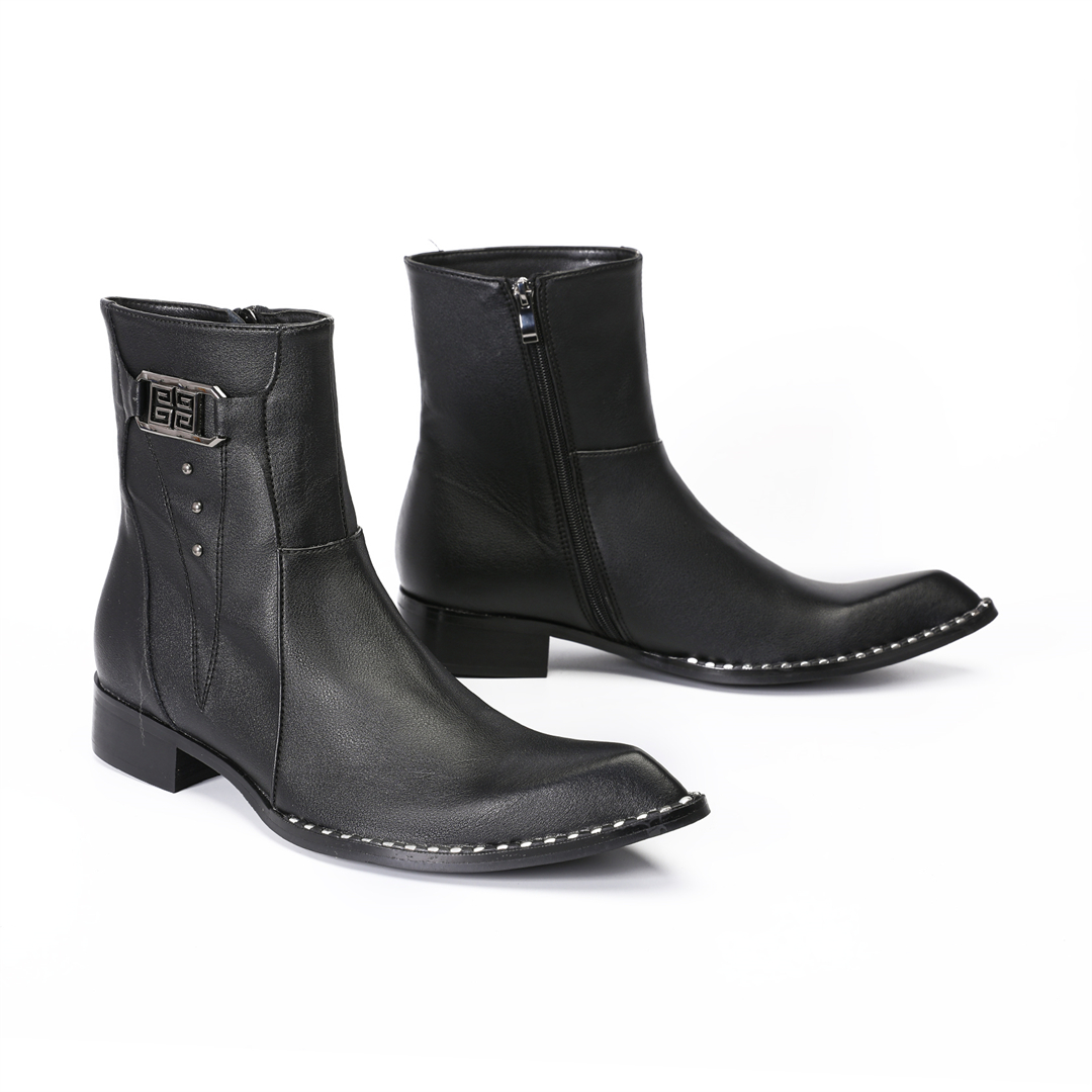 أحذية رجالية أنيقة سوداء ذات م - مراجعة Men Shoes Formal وسعره