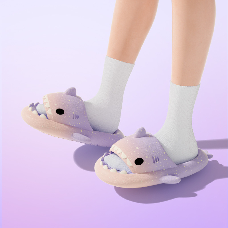 لطيف الكرتون القرش النعال للنس - مراجعة Men Shoes Size وسعره