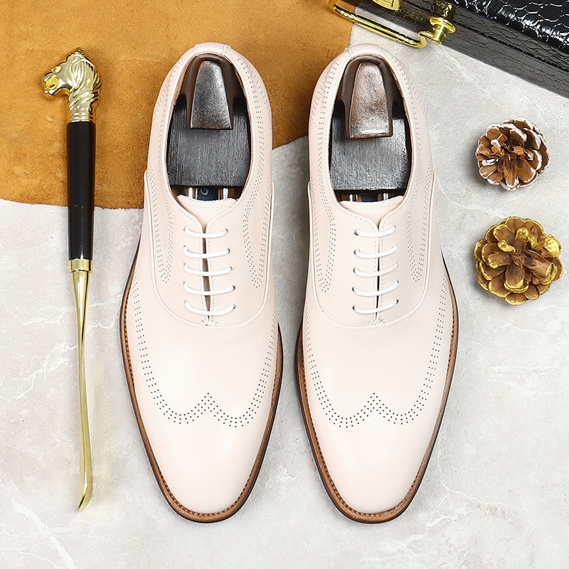 حذاء بروغ رجالي مقاوم للاهتراء - مراجعة Oxford Brogue Leather وسعره