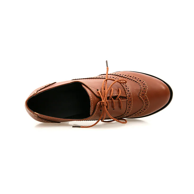 حذاء نسائي بريطاني أوكسفورد بك - مراجعة Oxford Brogue Leather وسعره