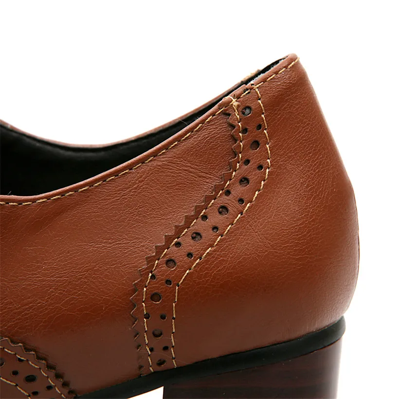 حذاء نسائي بريطاني أوكسفورد بك - مراجعة Oxford Brogue Leather وسعره