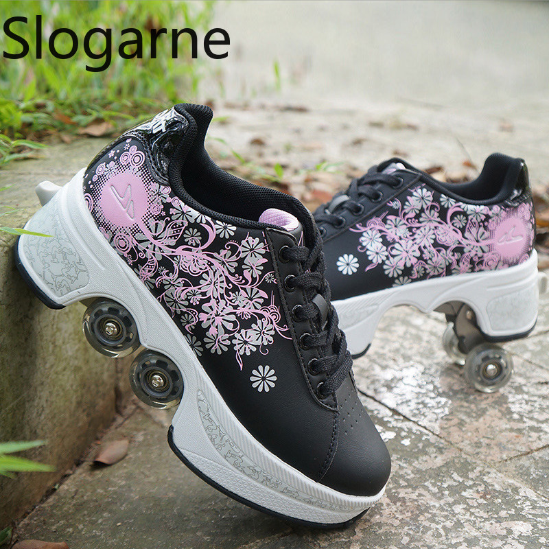 النساء 4 عجلات تشوه زلاجات دوا - مراجعة Men Shoes Size وسعره