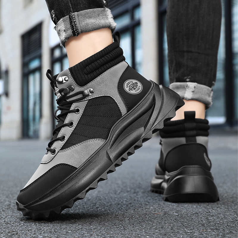 الشتاء كعب سميك أحذية خفيفة بد - مراجعة Men Shoes Offer وسعره