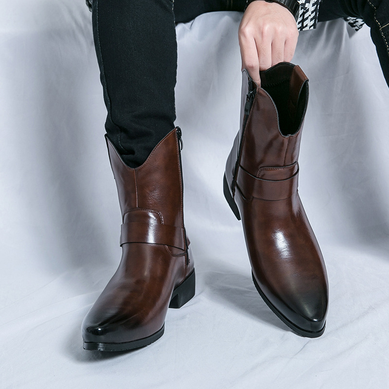 أحذية رجالية فاخرة من الجلد، أ - مراجعة Men Shoes Formal وسعره