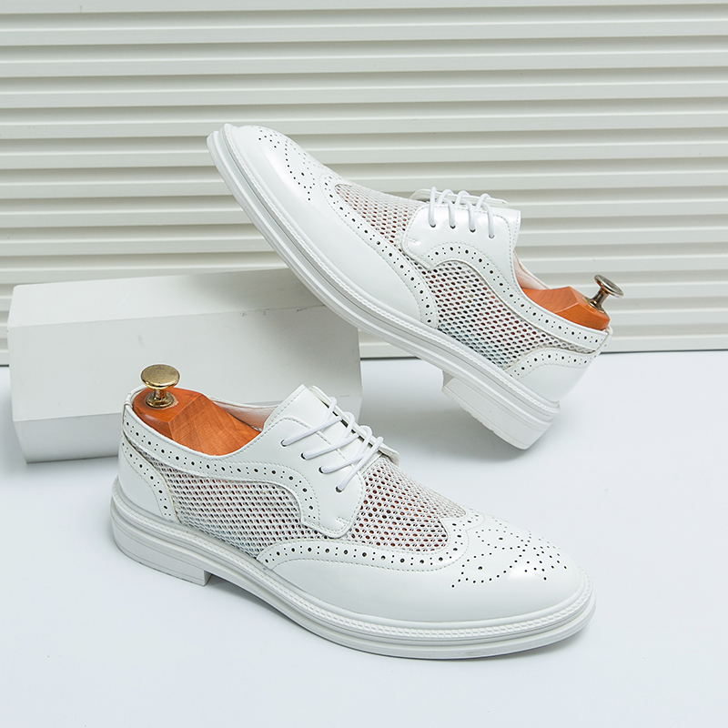 جديد الصيف أزياء الرجال أوكسفو - مراجعة Oxford Brogue Leather وسعره
