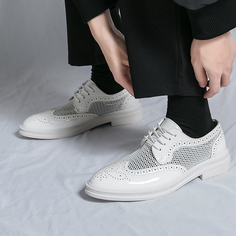 جديد الصيف أزياء الرجال أوكسفو - مراجعة Oxford Brogue Leather وسعره