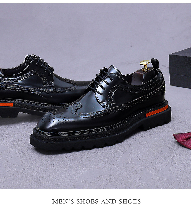 أحذية أكسفورد رجالية فاخرة من  - مراجعة Oxford Brogue Leather وسعره
