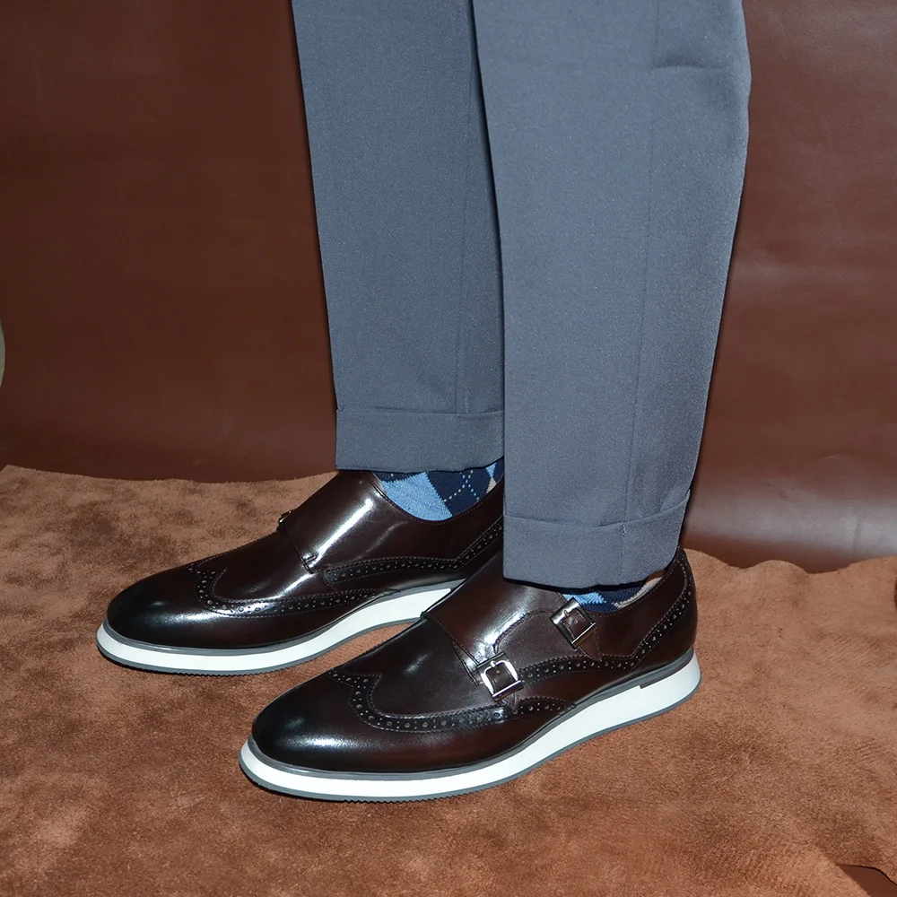 أحذية رجالية فاخرة أوروبية من  - مراجعة Oxford Brogue Leather وسعره