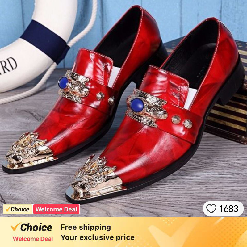 أحذية رجالية على الطراز الإيطا - مراجعة Oxford Brogue Leather وسعره