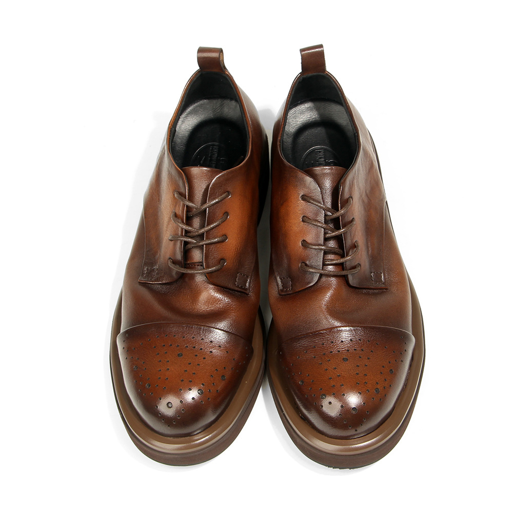 أعلى جودة جلد طبيعي الرجال تصل - مراجعة Oxford Brogue Leather وسعره