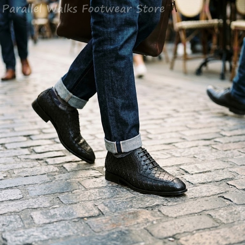 أحذية أكسفورد رجالية رسمية من  - مراجعة Men Shoes Formal وسعره