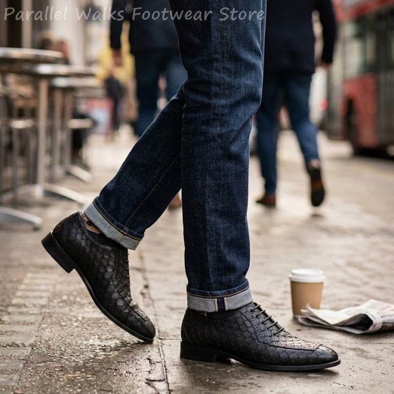 أحذية أكسفورد رجالية رسمية من  - مراجعة Men Shoes Formal وسعره