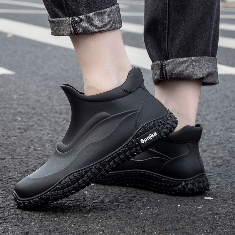 مكتب الكورية نمط أحذية المطر ا - مراجعة Men Shoes Offer وسعره